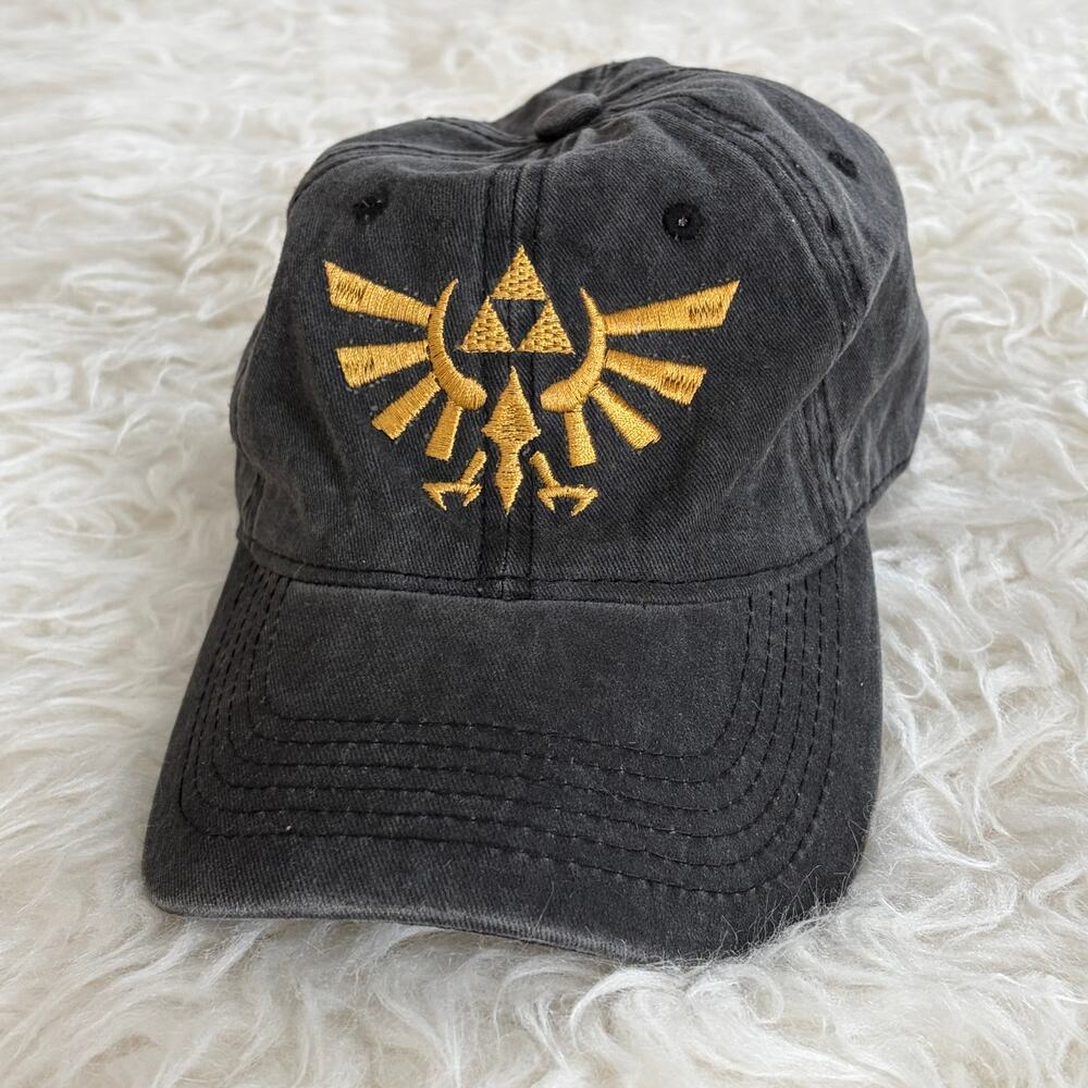 Legend of Zelda Hylian Crest Triforce Little Kids Hat Embroidered